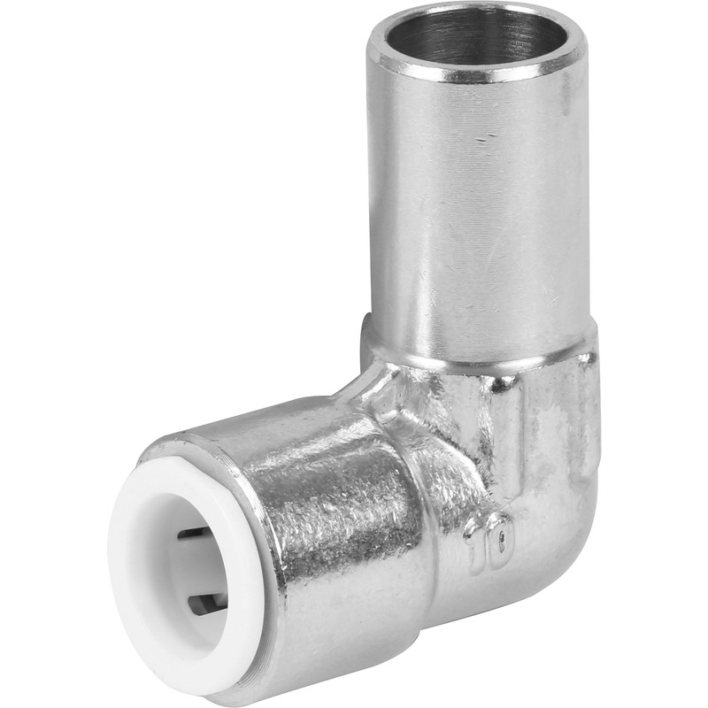 Drayton Push Fit Elbow 10mm Chrome Plated