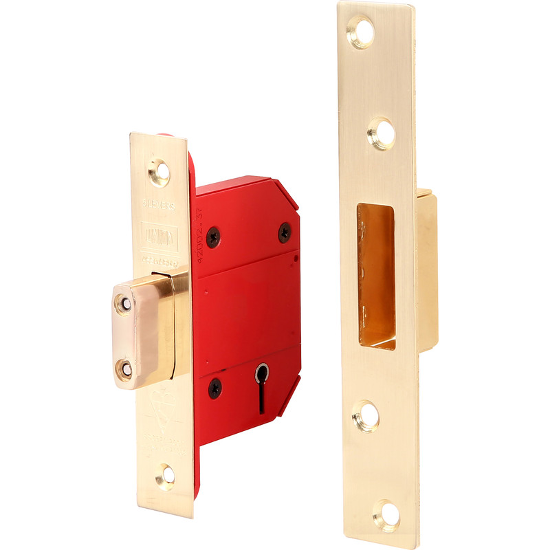 Union BS 5 Lever Mortice Deadlock 64mm Brass