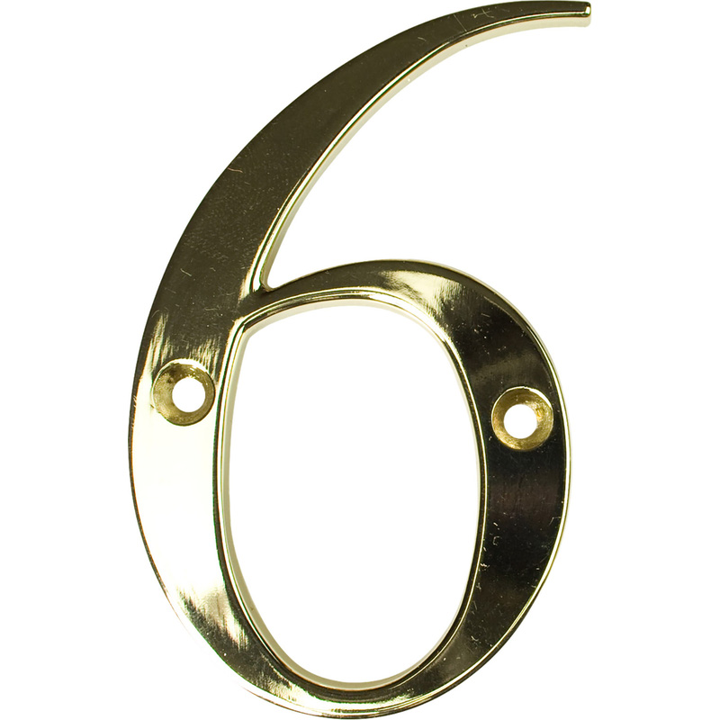 Fab & Fix Hardex Door Numeral Gold 6, 9