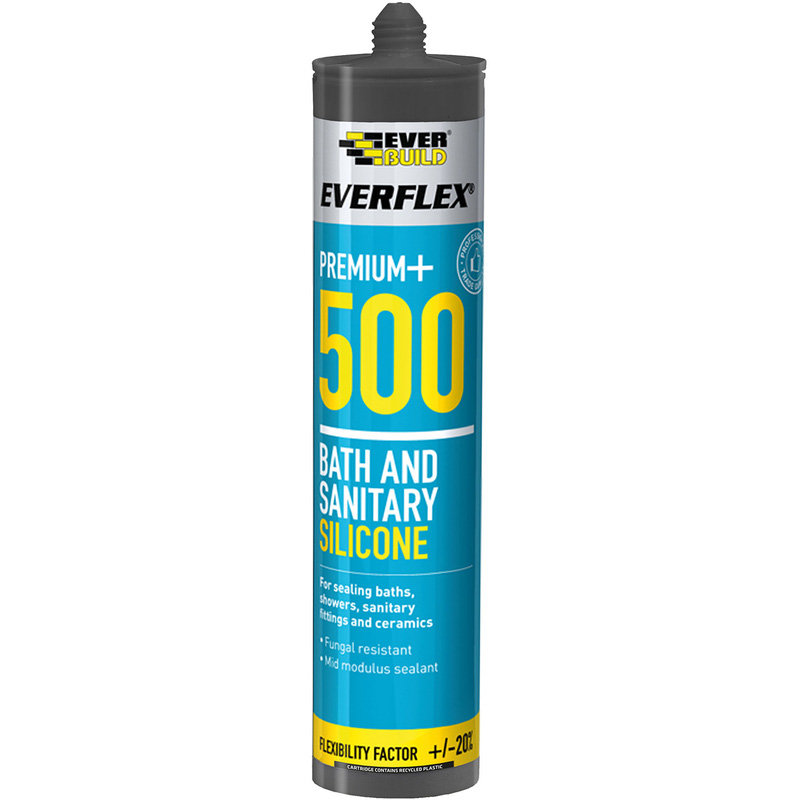 Everflex 500 Bath & Sanitary Silicone 295ml Clear