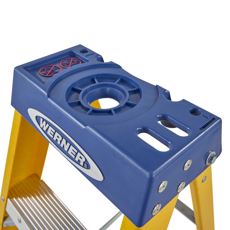 Werner Fibreglass Swingback Step Ladder 8 Tread SWH 3.15m