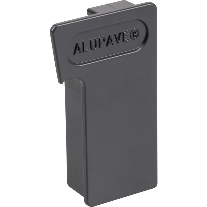 Alupave Gutter Endcap RH Grey