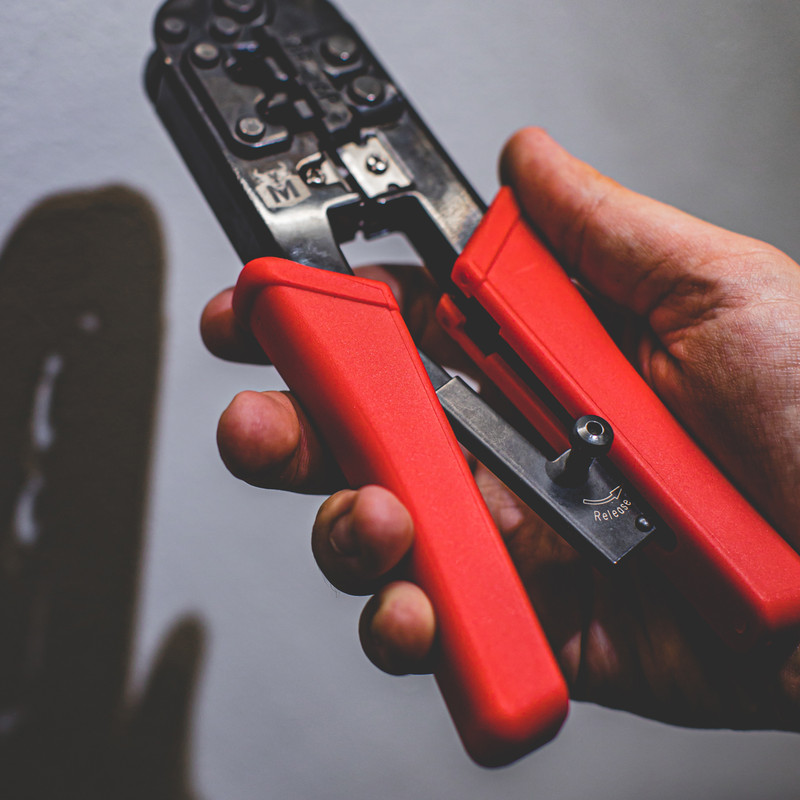 Minotaur Modular Ratcheting Crimping Tool For 8P8C & 6P6C