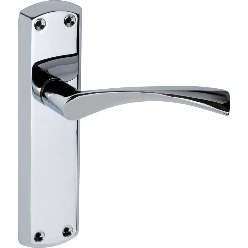Eclipse Monza Door Handles Latch Polished Chrome