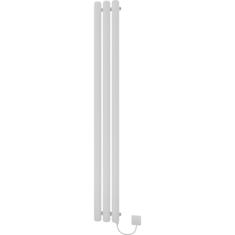 Ximax Devon Round Electric Designer Radiator 1800 x 210mm 2047Btu White