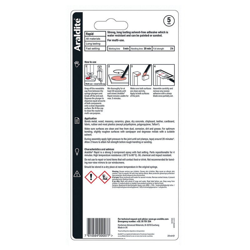 Araldite Standard Syringe Epoxy Adhesive 24ml