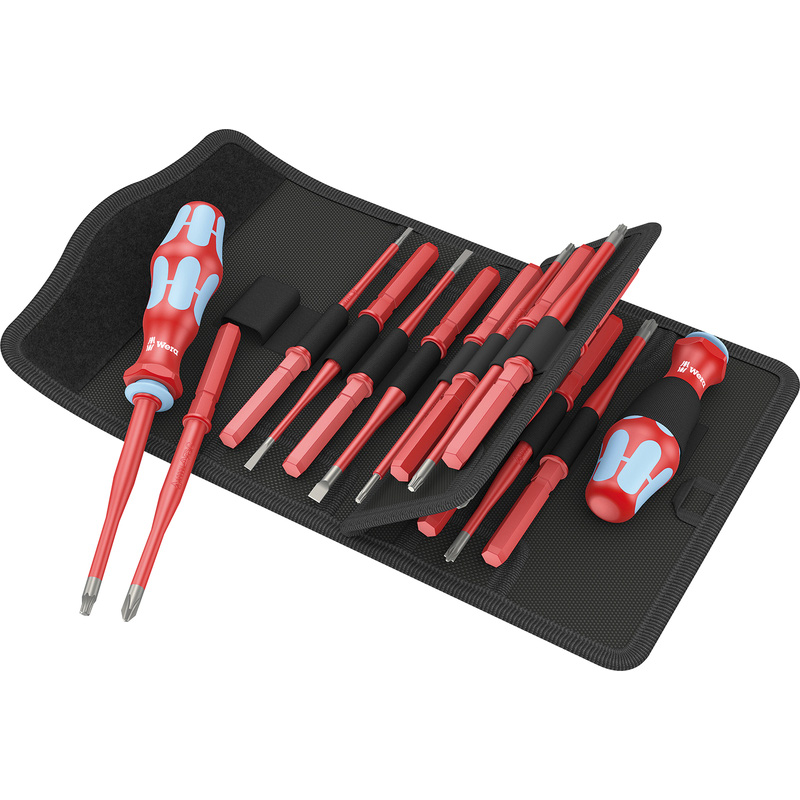 Wera Kraftform Kompakt Stainless Steel Interchangeable VDE Screwdriver Set