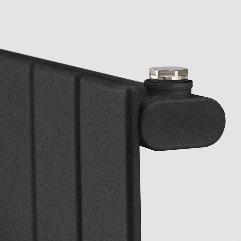 Tesni Eve Single Panel Designer Radiator Matt Charcoal 1800 x 288mm