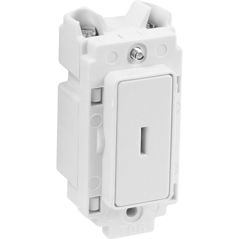 Crabtree Rockergrid 20A Key Switch Module 1 Way DP