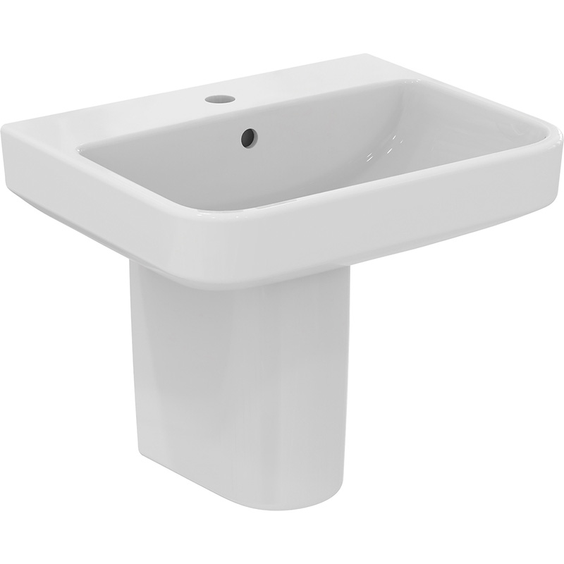 Ideal Standard i.life B Basin and Semi-Pedestal 55cm 1 Tap Hole