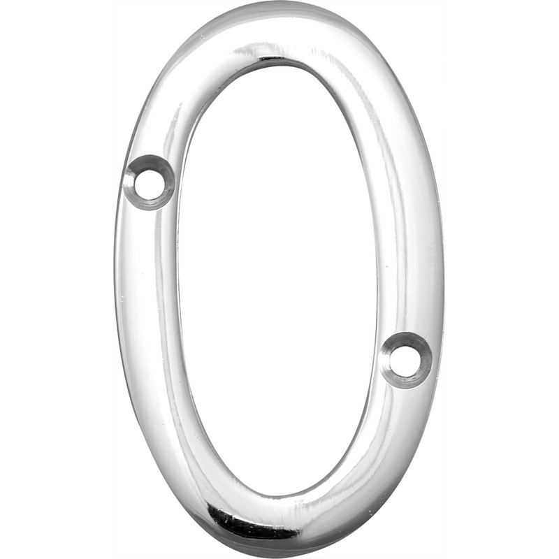 Chrome Numeral 75mm 0