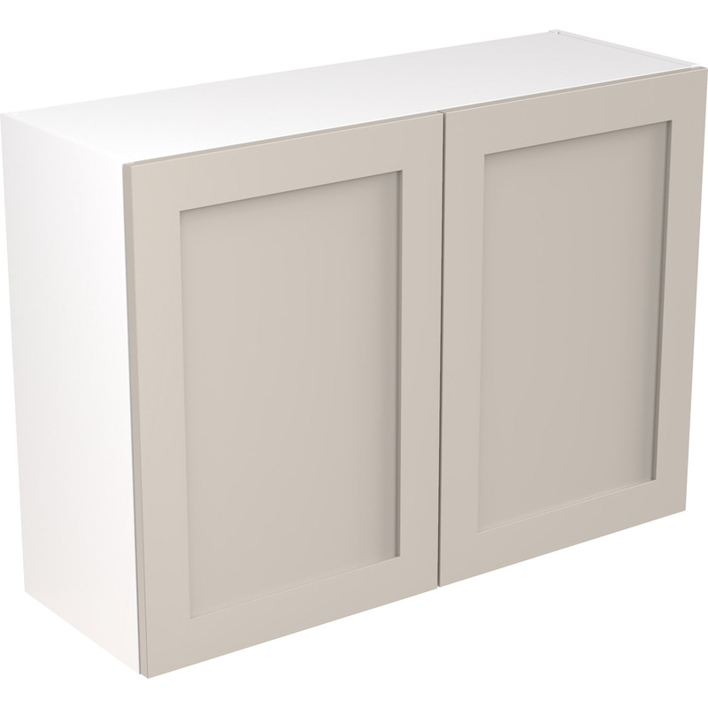 Kitchen Kit Flatpack Shaker Kitchen Cabinet Wall Unit Ultra Matt Light Grey 1000mm