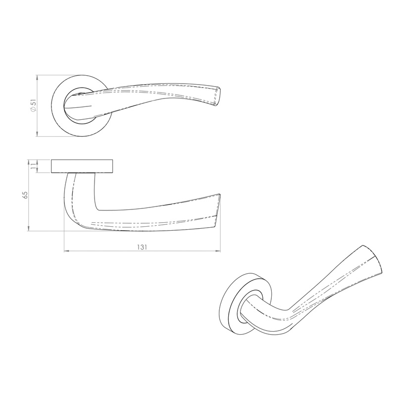 Carlisle Brass Sintra Door & Latch Pack Polished Chrome