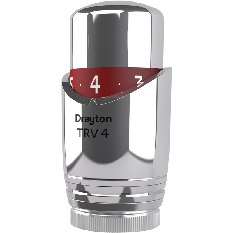 Drayton TRV4 All Chrome Integral Head