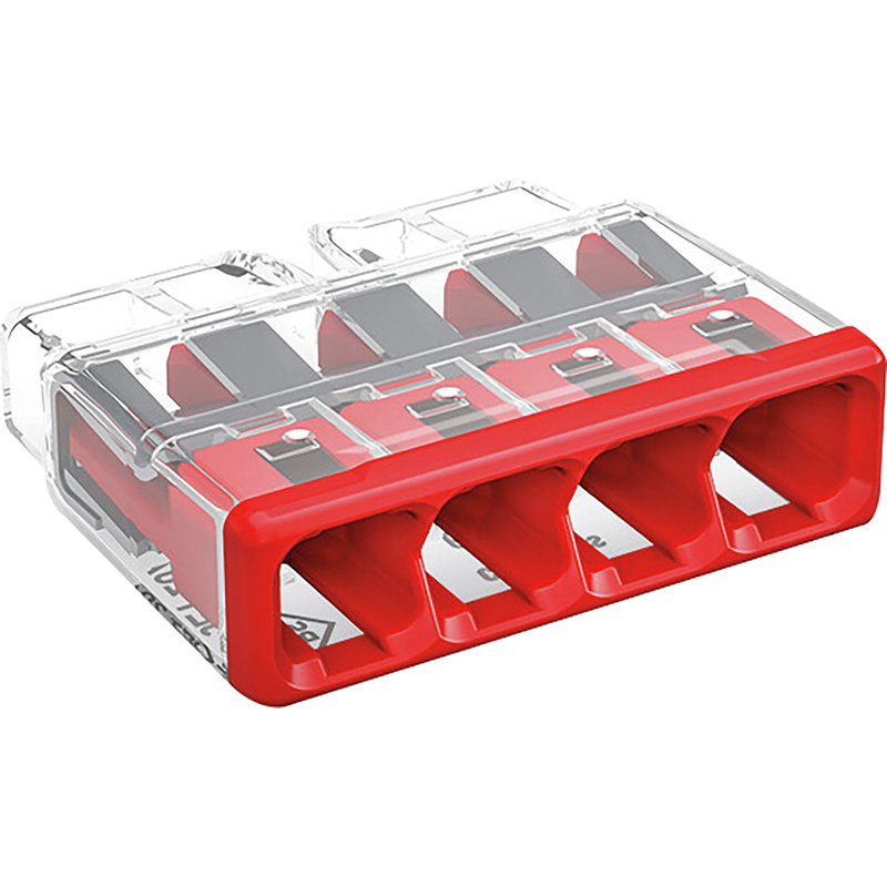 Wago 2773 4 Way Compact PushWire Connectors 0.5 to 4mm 32A