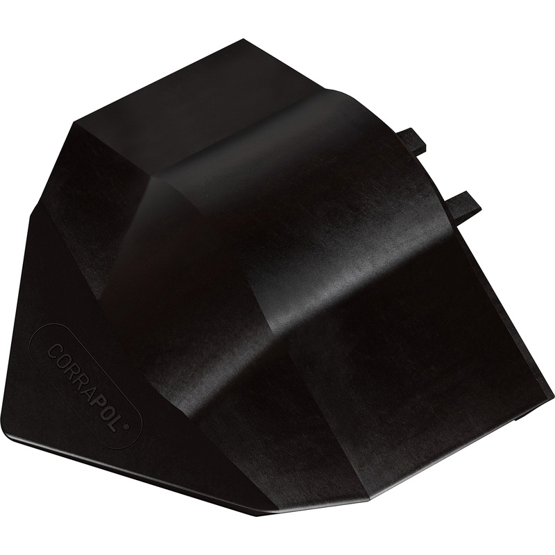 Corrapol-BT Aluminium Super Ridge Endcap Black