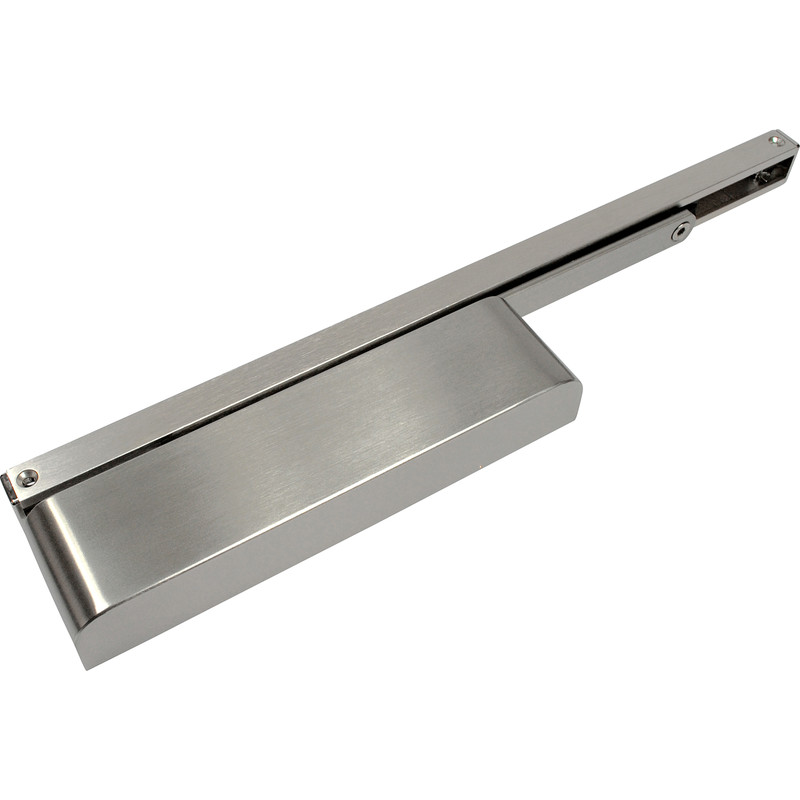 Rutland TS.11204 Door Closer Satin Nickel Size 2-4, With Cover