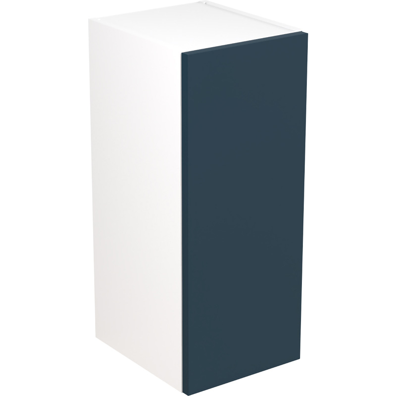 Kitchen Kit Ready Made Slab Kitchen Cabinet Wall Unit Ultra Matt Indigo Blue 300mm