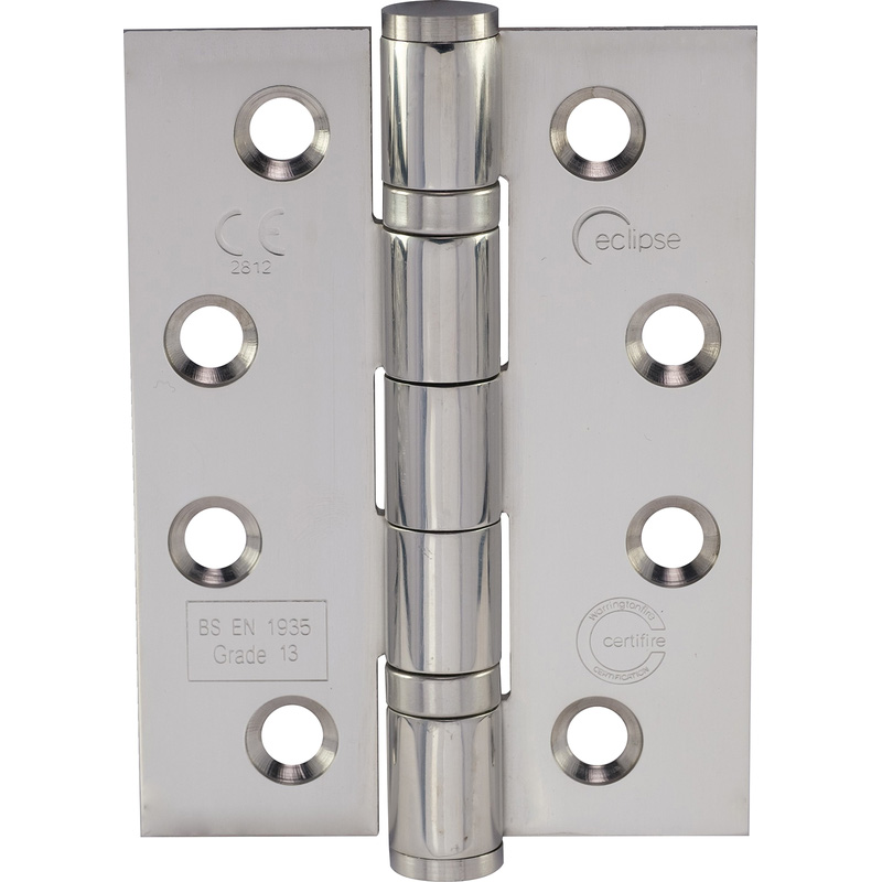 Grade 13 Stainless Steel Ball Bearing Hinge Pack Polished