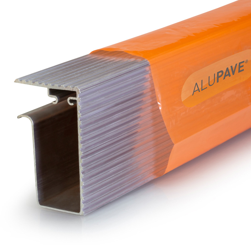 Alupave Fireproof Flat Roof & Decking Side Gutter Mill 3m