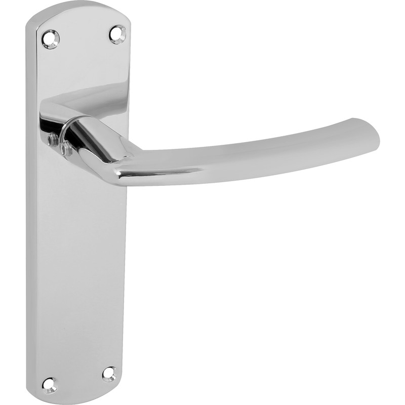 Serozzetta Dos Door Handles Latch Polished Chrome