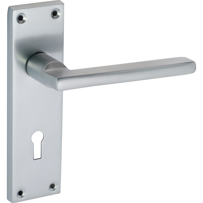 Eclipse Auriga Door Handles Satin Lock