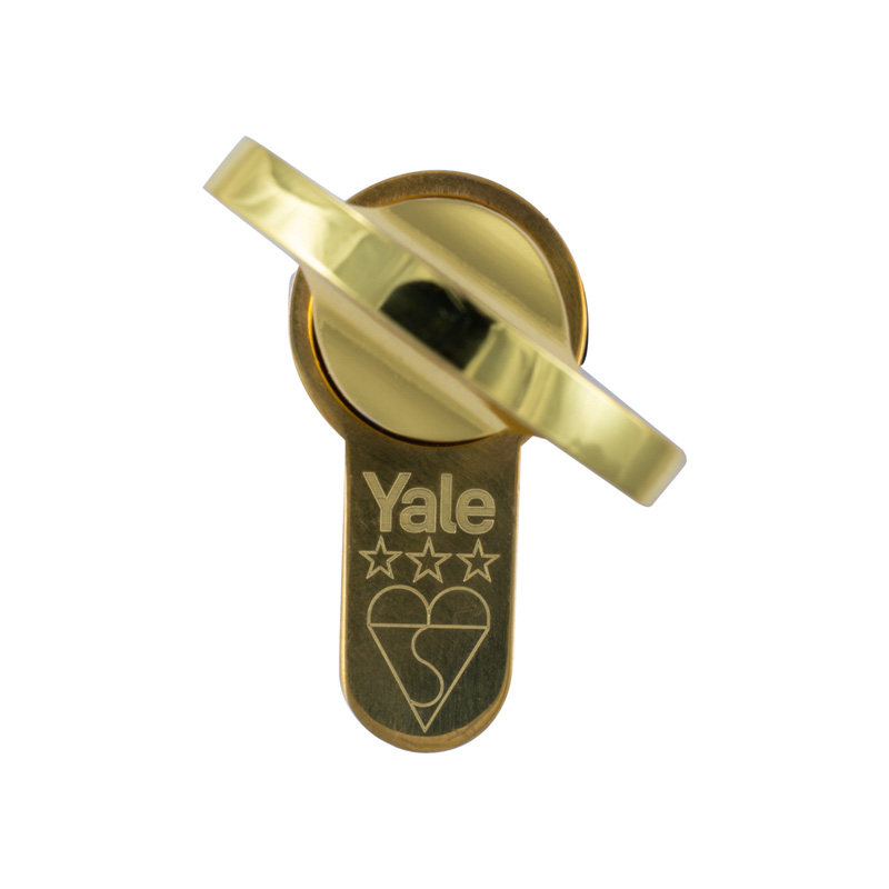 Yale Platinum 3 Star Euro Thumbturn Cylinder 35-35mm Brass