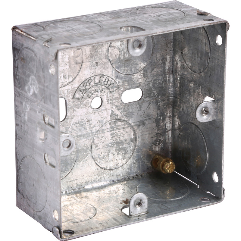 Appleby Metal Back Box 1 Gang 35mm