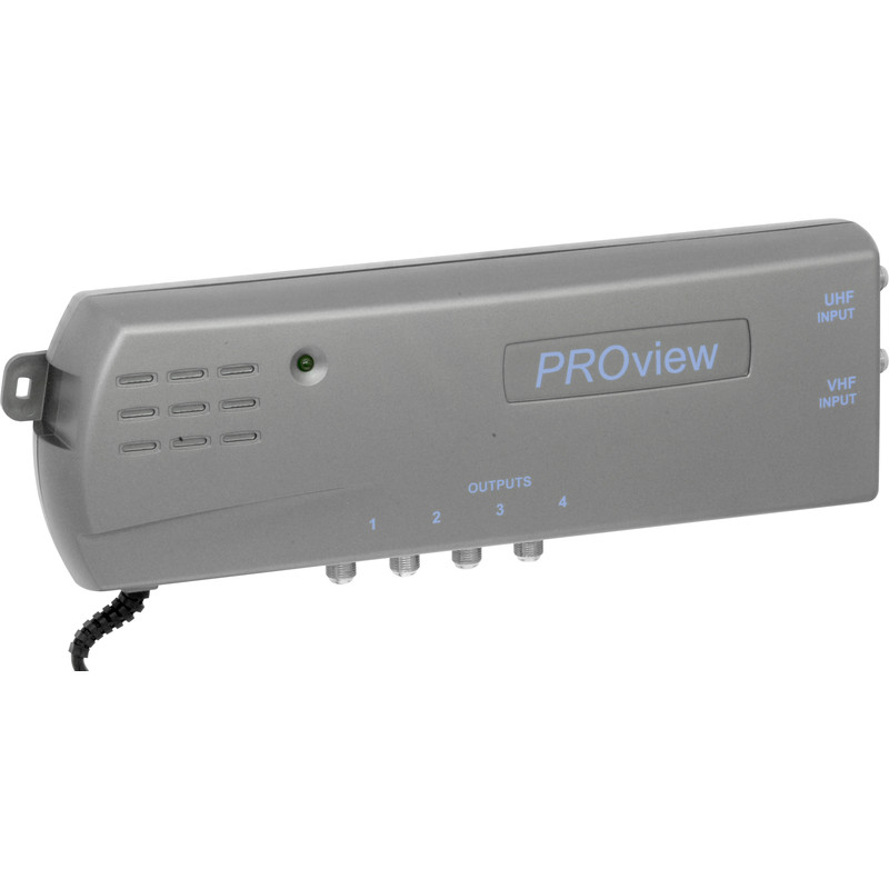 PROception Distribution Amplifier with Satellite Return Path FM/DAB/UHF TV Distribution 4 Way