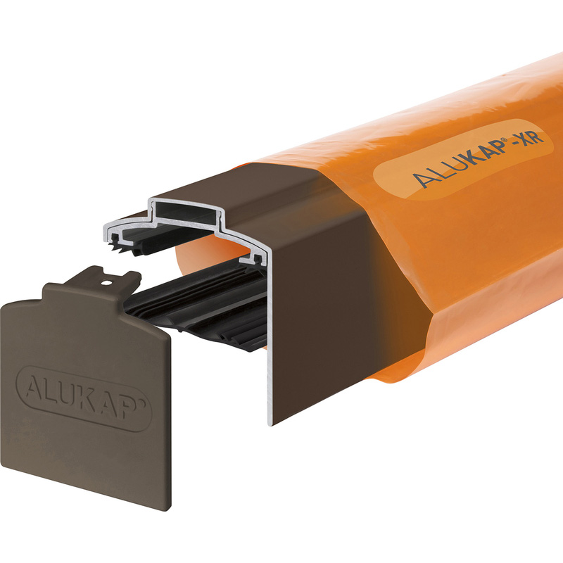 Alukap-XR 60mm Gable Bar 2.0m Alu E/Cap 55mm RG Brown