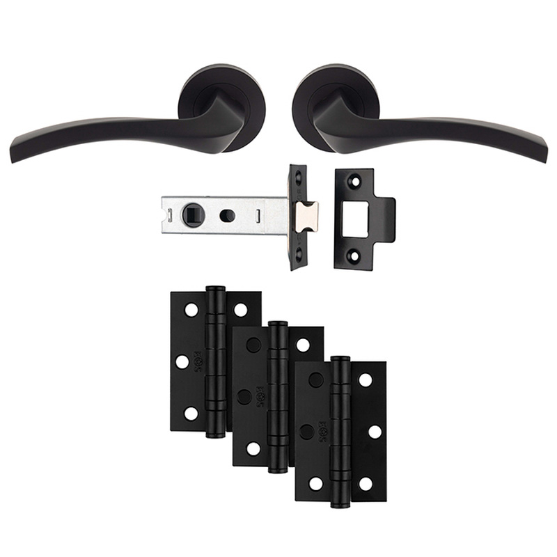 Carlisle Brass Sines Door & Latch Pack Matt Black