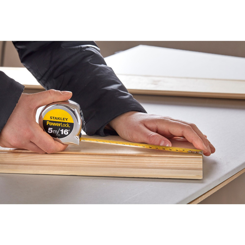 Stanley Micro Powerlock Tape Measure 5m/16'