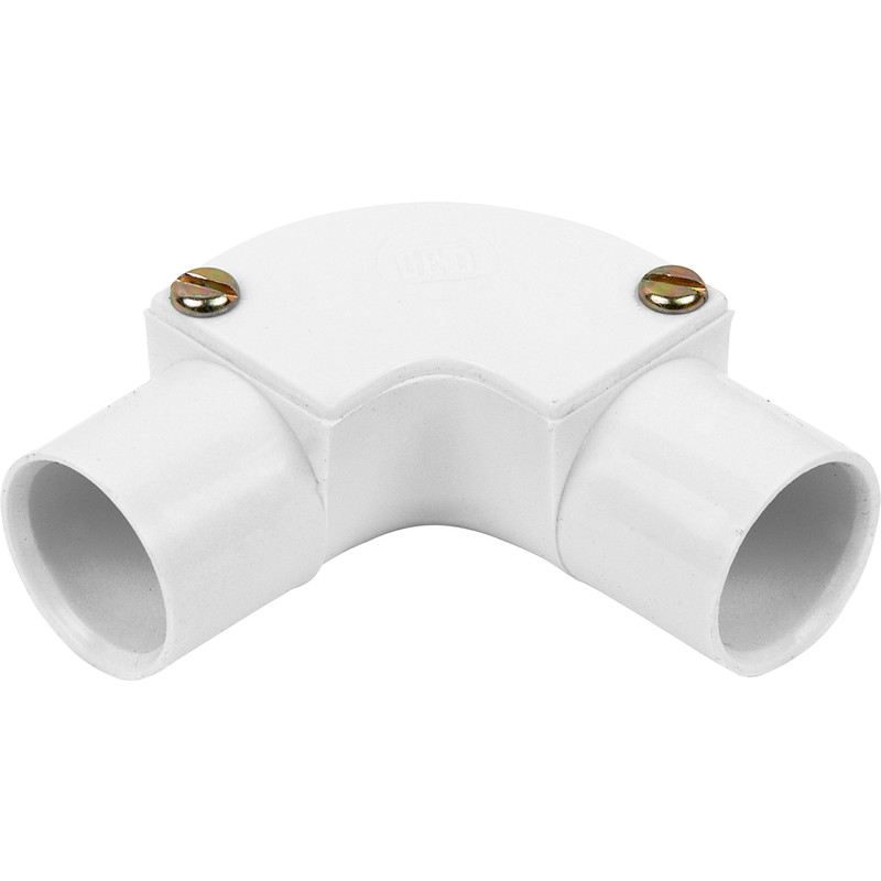 25mm PVC Conduit Inspection Elbow White