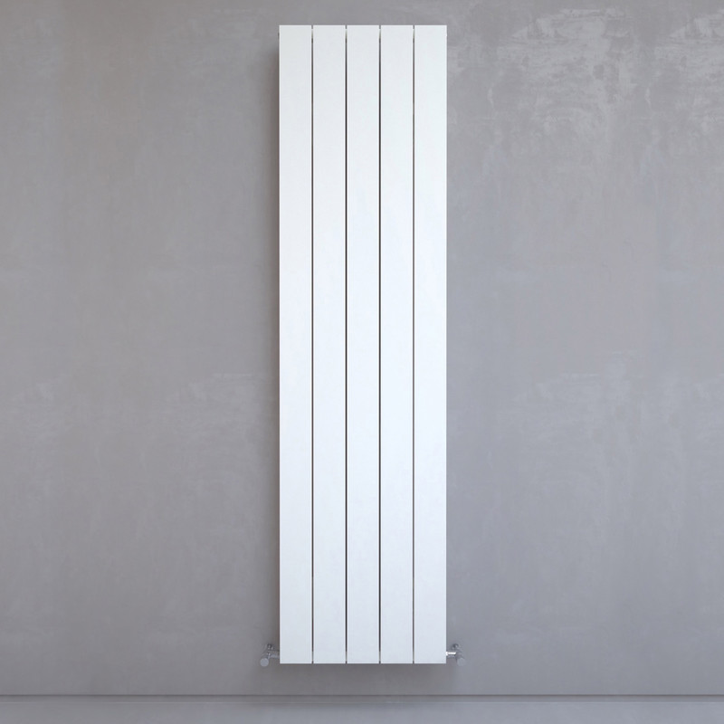 Kudox AluLite Textured Flat Designer Radiator 1800 x 470mm 3897Btu White