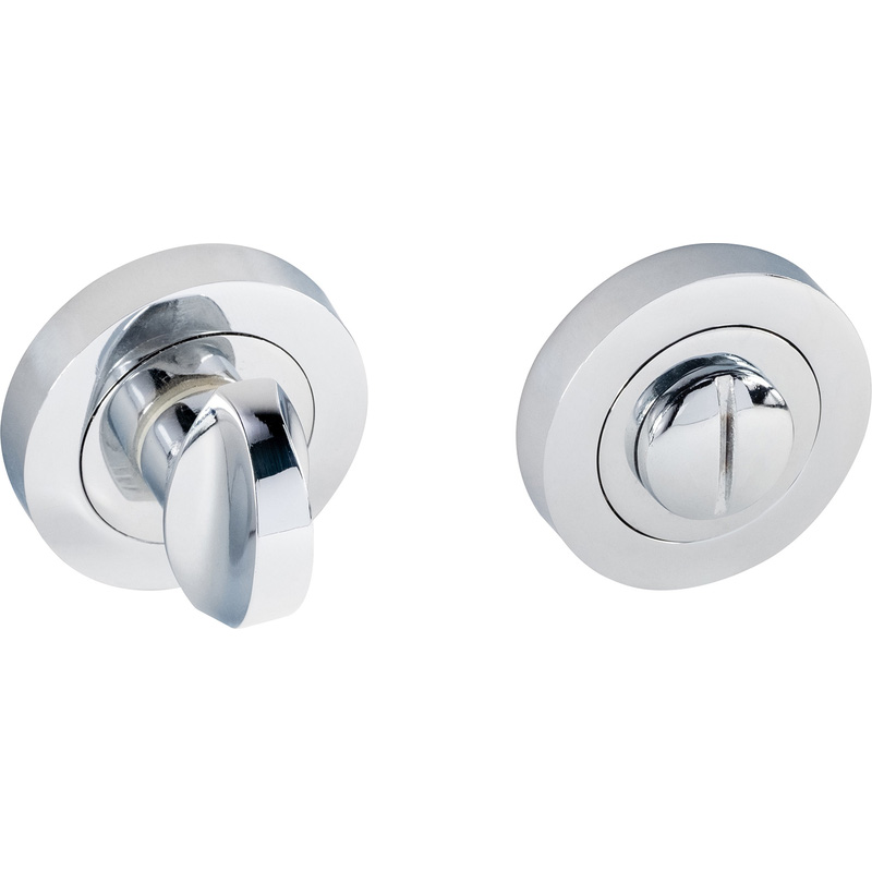 Eclipse Bathroom Thumbturn & Release Polished Chrome