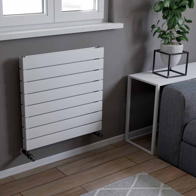 Ximax Oxford Duo Horizontal Designer Radiator 595 x 600mm 1976Btu White