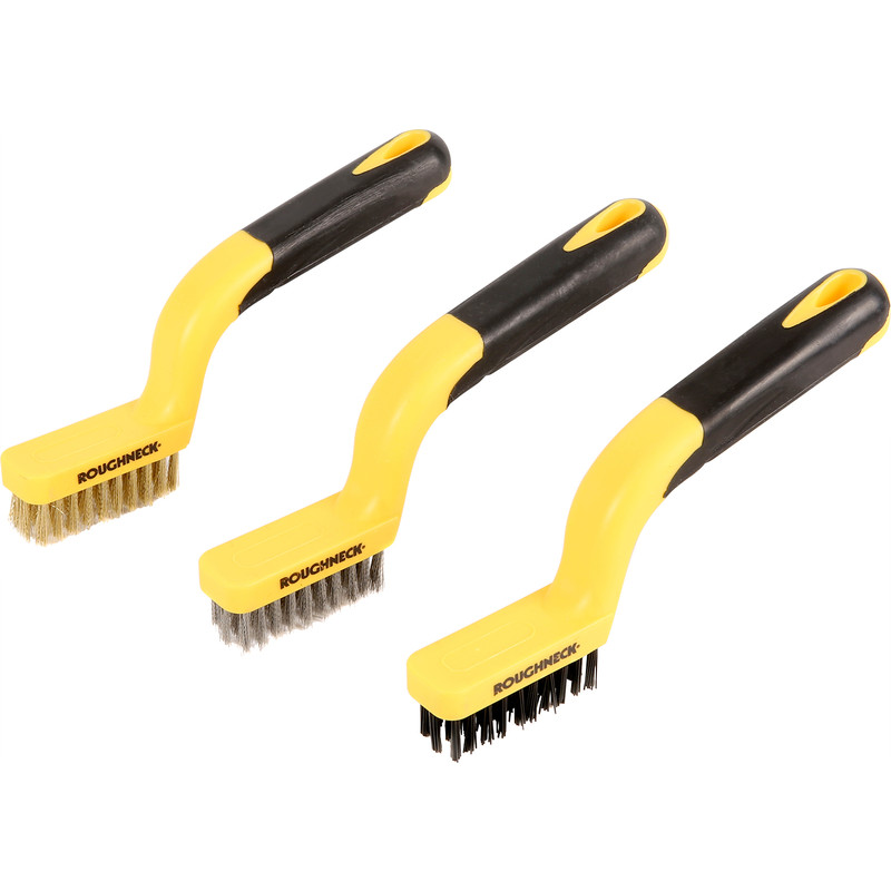 Roughneck Soft Grip Narrow Brush Set 7"