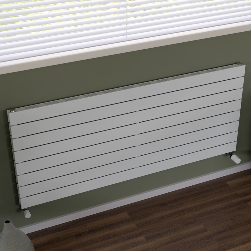 Ximax Oxford Slim Duo Horizontal Designer Radiator 595 x 1400mm 4382Btu White