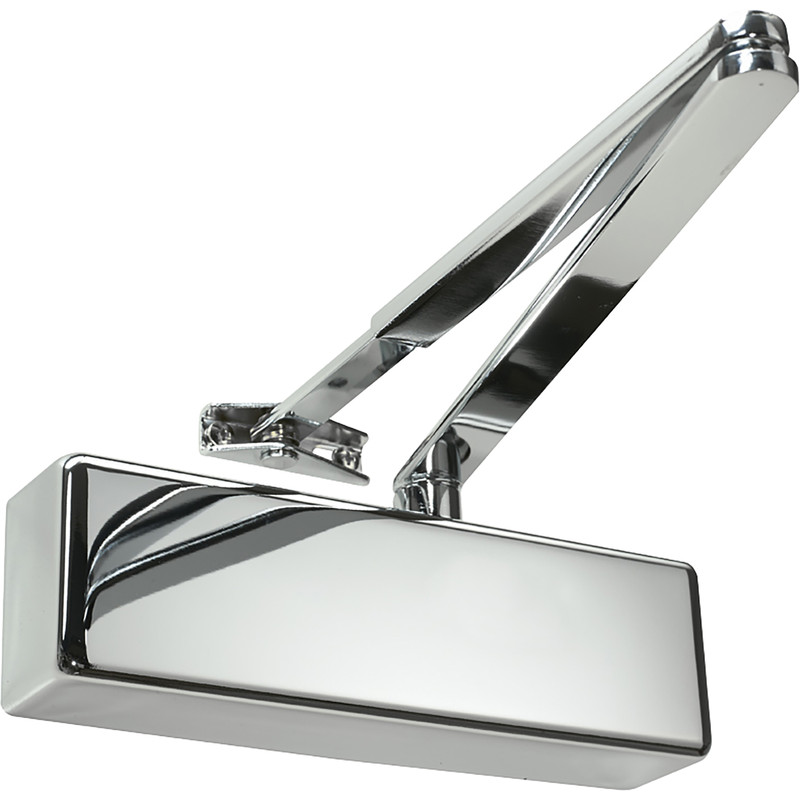 Rutland TS.3204 Door Closer Polished Nickel Size 3, With Cover