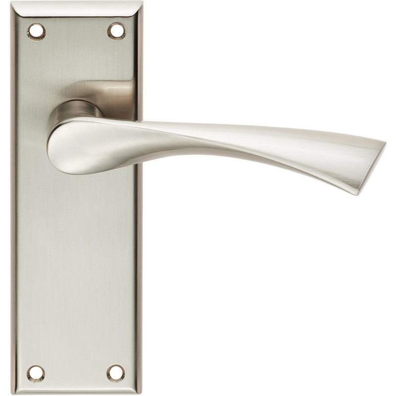 Serozzetta Venti Door Handles Latch Satin Nickel