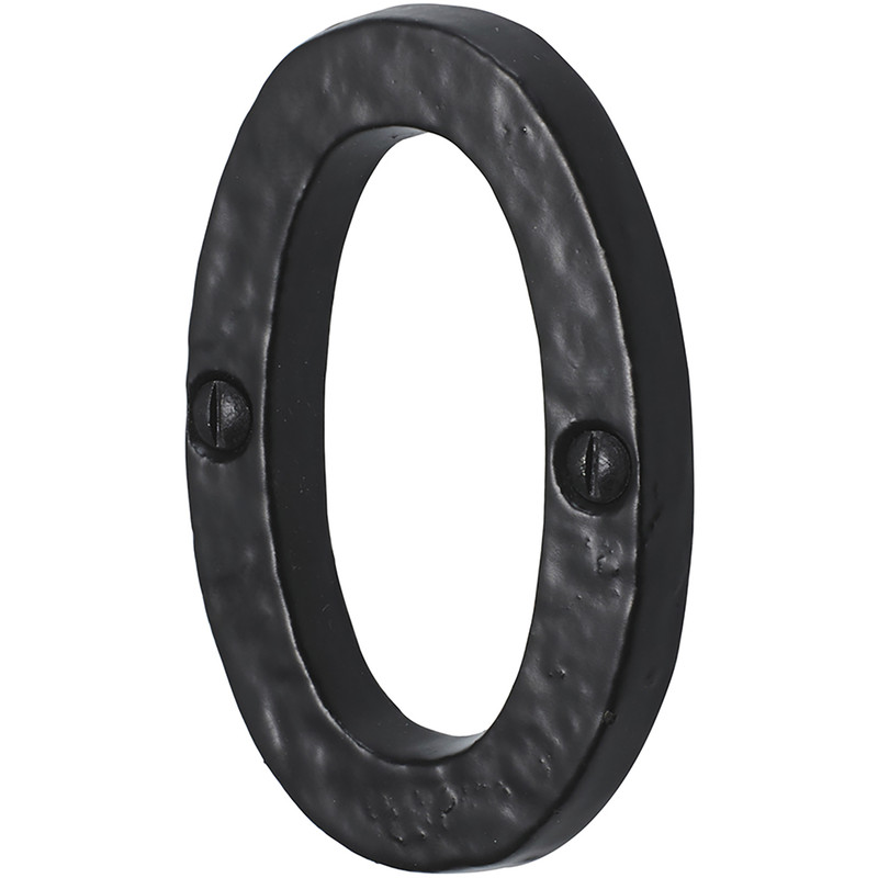Old Hill Ironworks Door Numeral Number 0