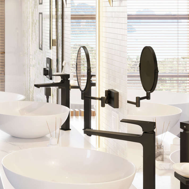 Hansgrohe AddStoris Shaving Mirror Matt Black