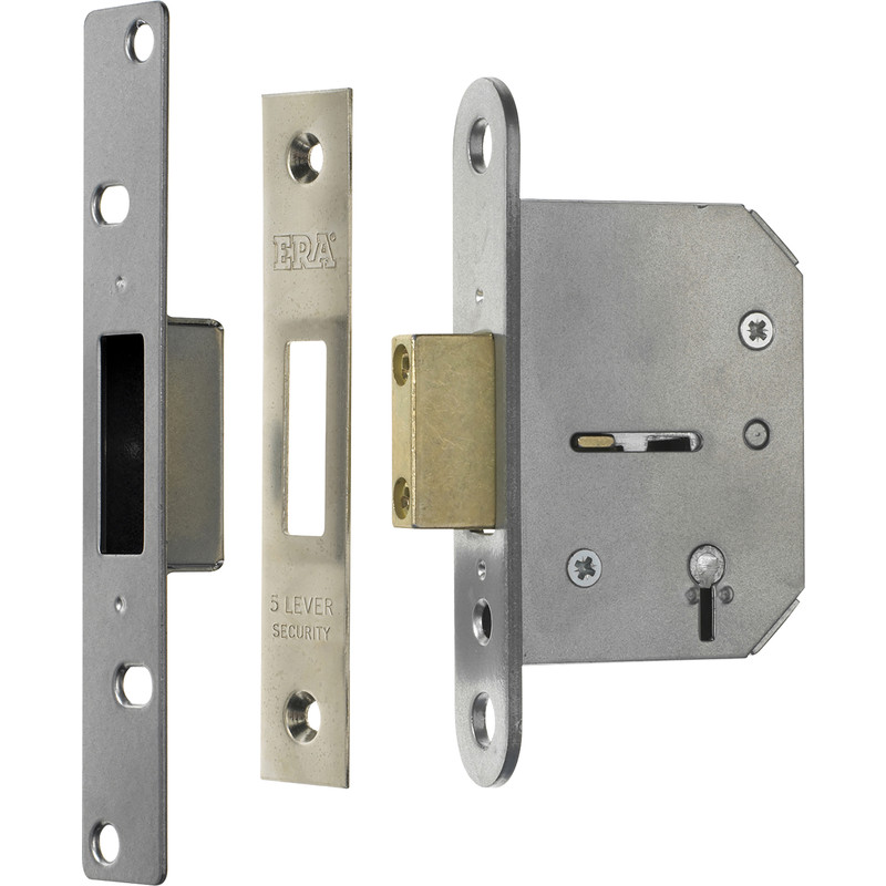 Viscount 5 Lever Mortice Deadlock 76mm Chrome
