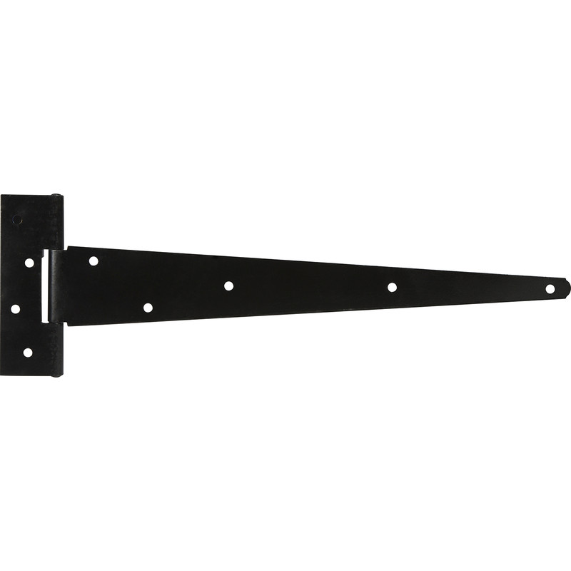 GateMate Premium Black Strong Tee Hinge 600mm Black on Galvanised