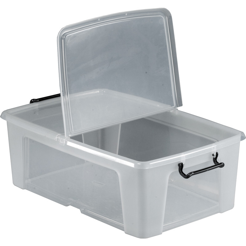 Plastic Container with Hinged Folding Lid 50L