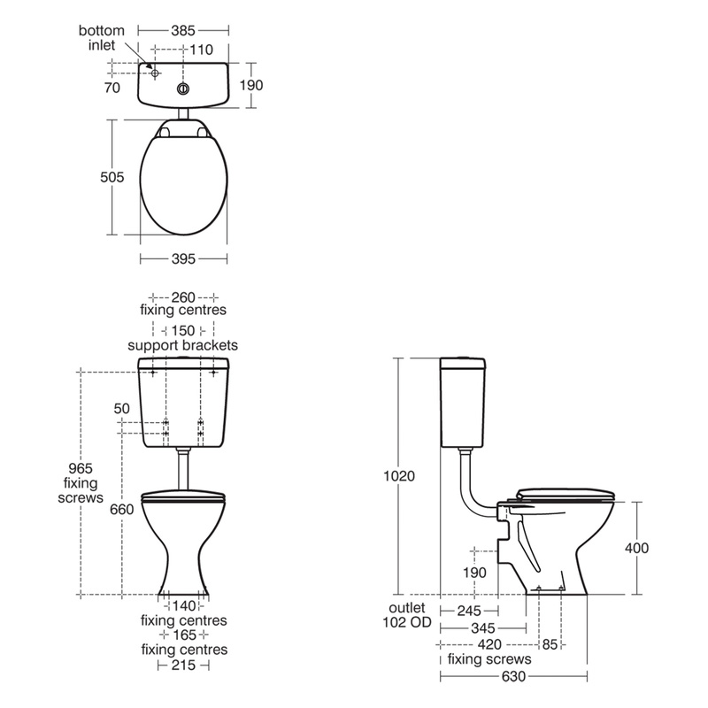 Armitage Shanks Magnia Low-Level Toilet and Seat