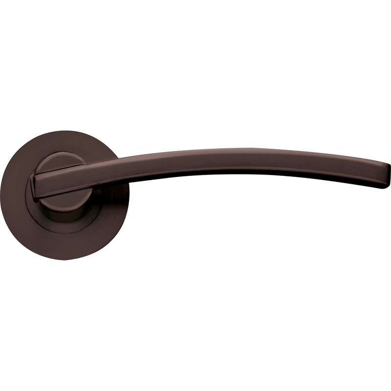 Stanza Adria Lever on Rose Door Handles Etna Bronze