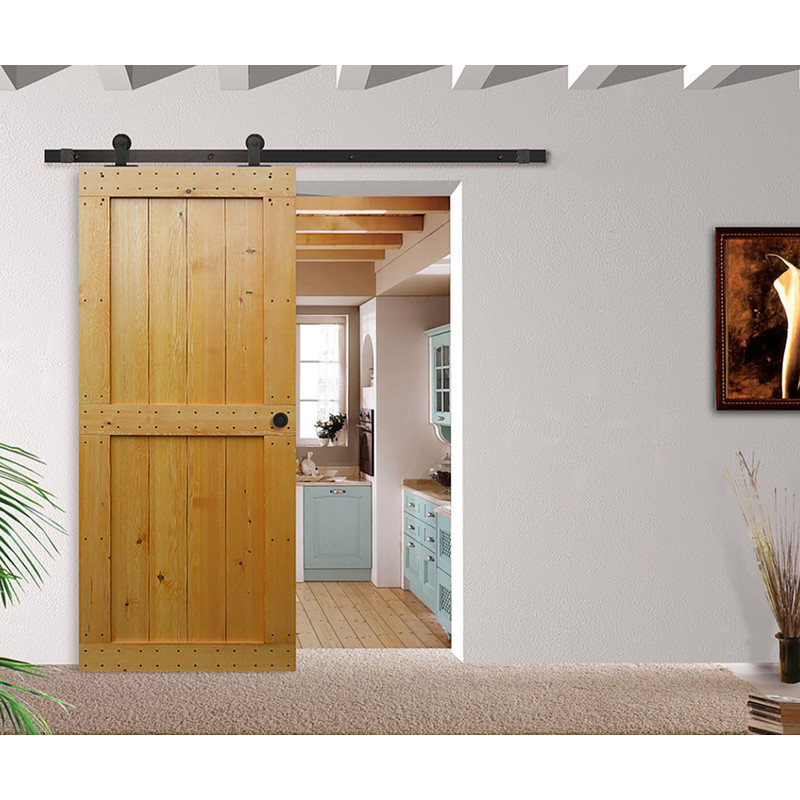 Coburn Flat Track 100 Top Mount Hanger System One Door 1500mm - Black Finish