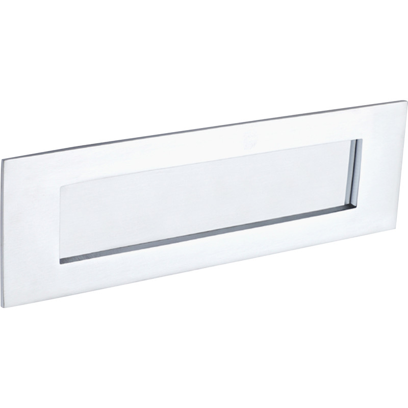 Victorian Letter Plate Satin Chrome