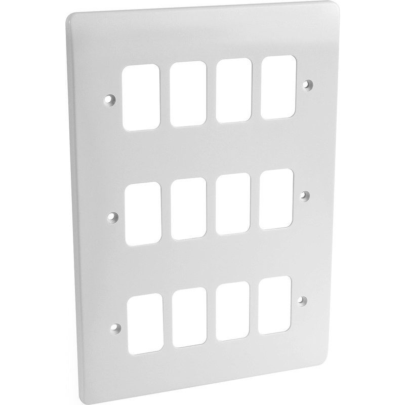 MK Grid Plus Frontplate 12 Gang